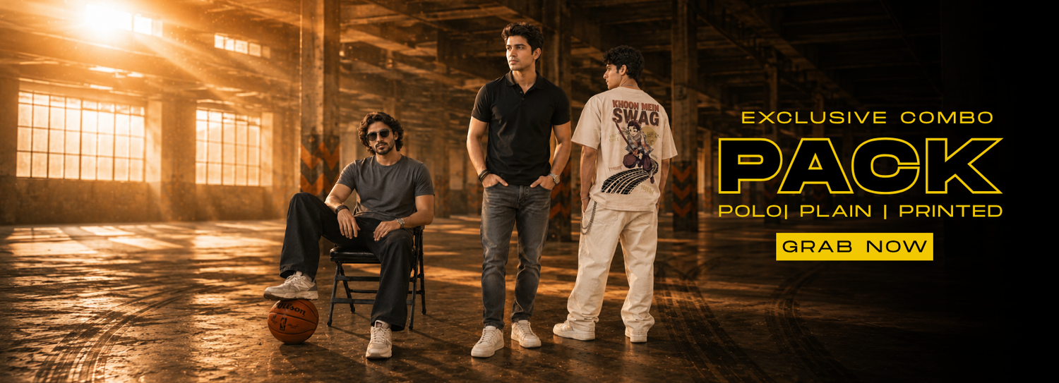 Three men in a warehouse setting combo pack