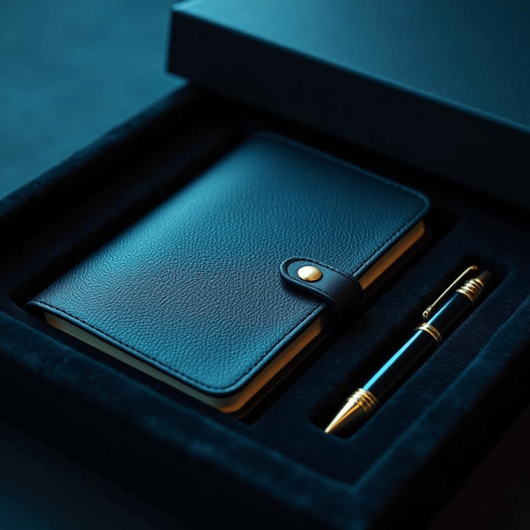 Memat Personalized Diary & Pen with Logo in Elegant Gift Box - Premium ...