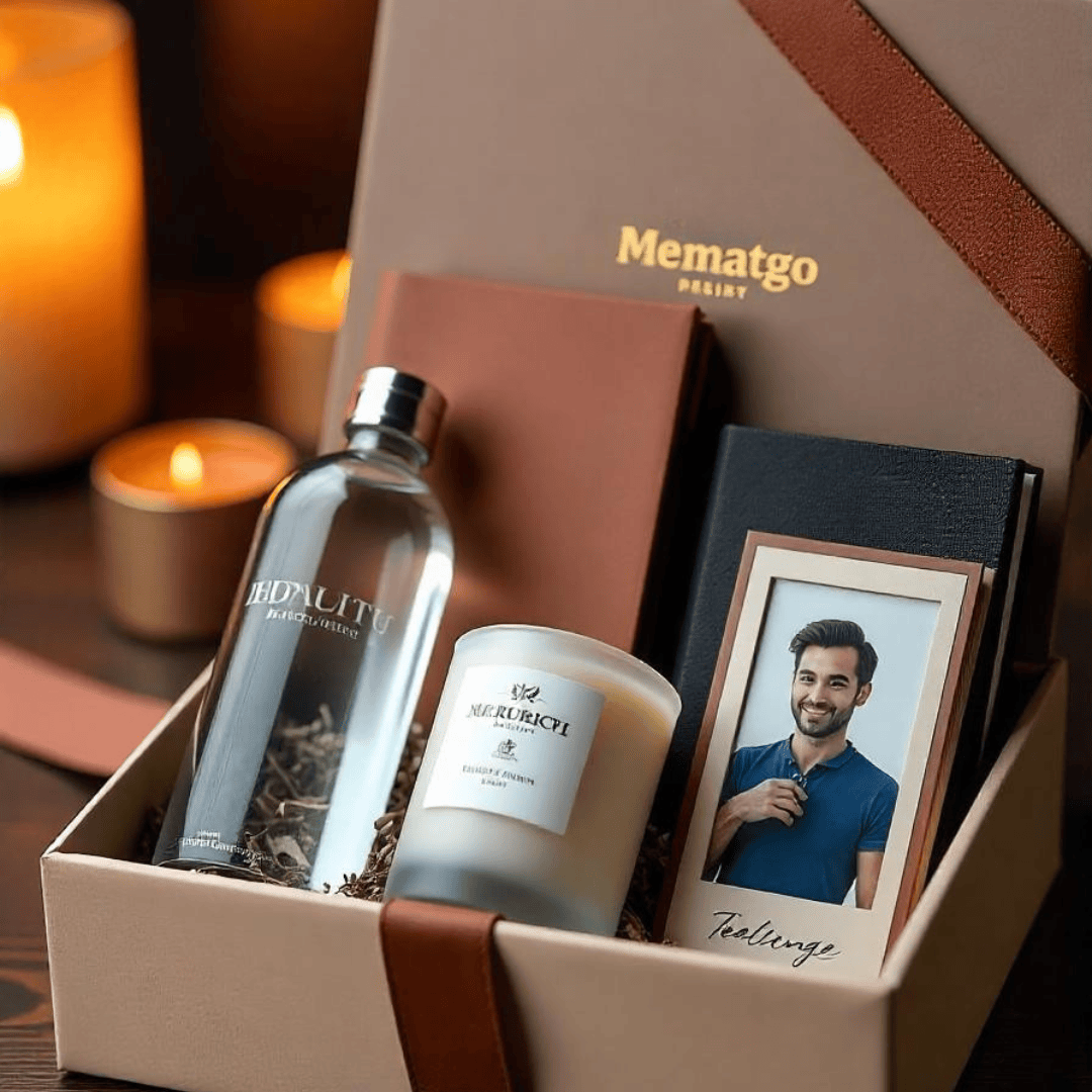Memat Valentine's Bottle and Dairy Gift Set For Him– Customfy