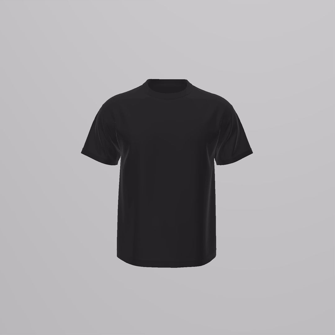 Black Round Neck T-Shirt
 tutorial 